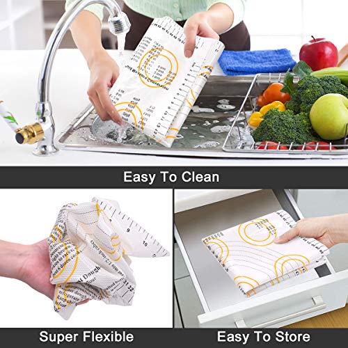 image for JONYJ Silicone Baking Mat with Measurements, Non-Stick Pastry Mat for 
