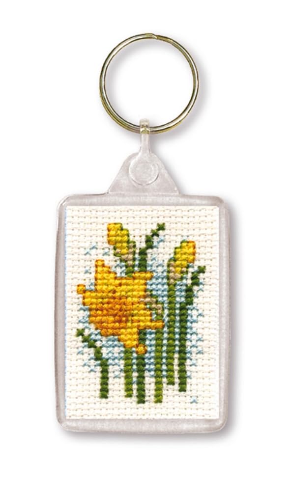 Daffodils Keyring - Cross Stitch Kit