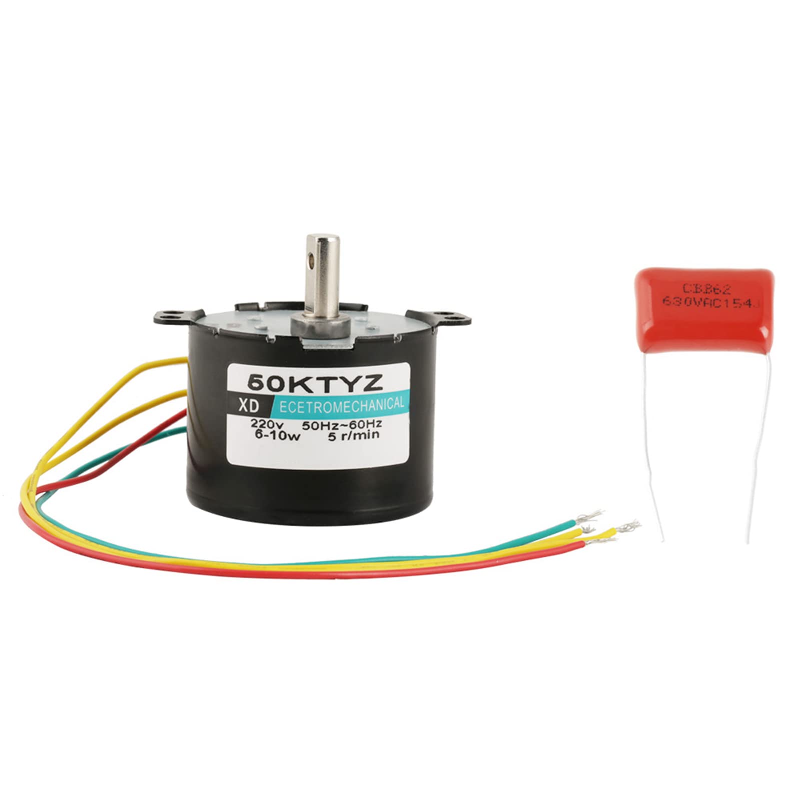 AC 220V Synchronous Gear Motor CW/CCW Reduced 5-50RPM 6-10W Miniature Gear Synchronous Motor (5turns)