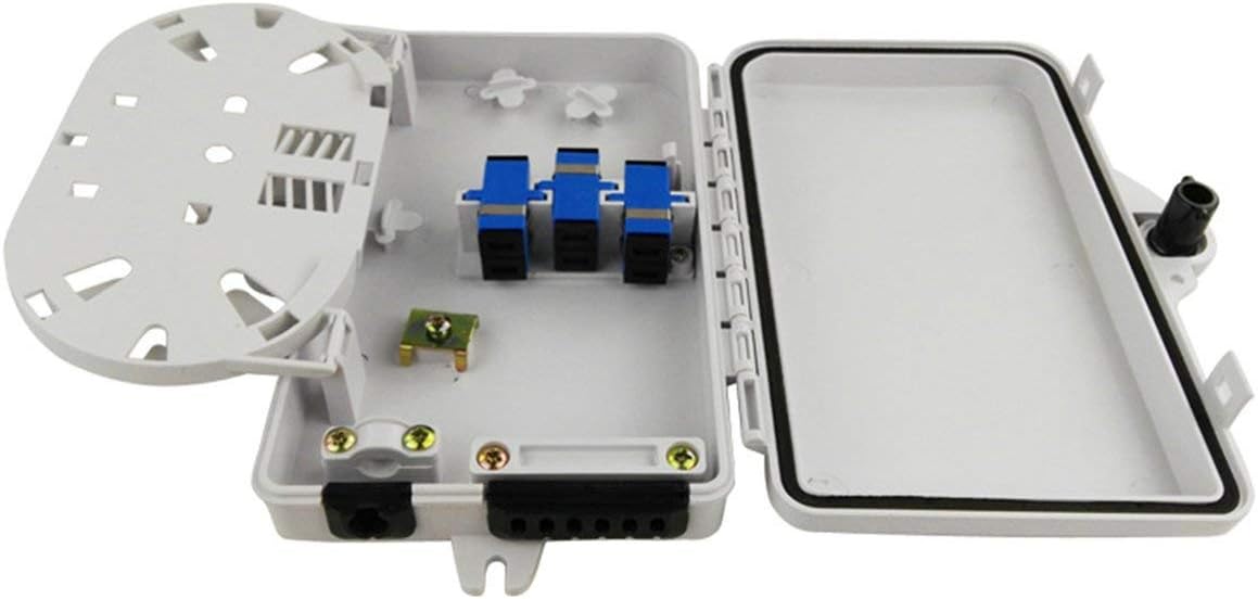 sunnyflowf Caja de distribución de Fibra de 6 núcleos Caja de