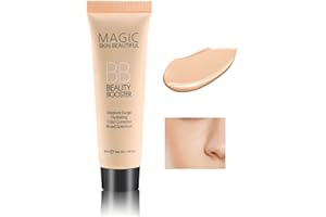 Boobeen Hydrating BB Cream - Full-Coverage Foundation & Concealer, Color Correcting Tinted Moisturizer for All Skin Types - Evens Skin Tone