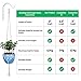 Macrame Plant Hangers with Extra Strong White Iron Hooks – Set of 3 – Decorative Hangers and Stylish Hooks for Hanging Pots, Plants, Succulents – Great for Indoor Outdoor Home Decorthumb 3