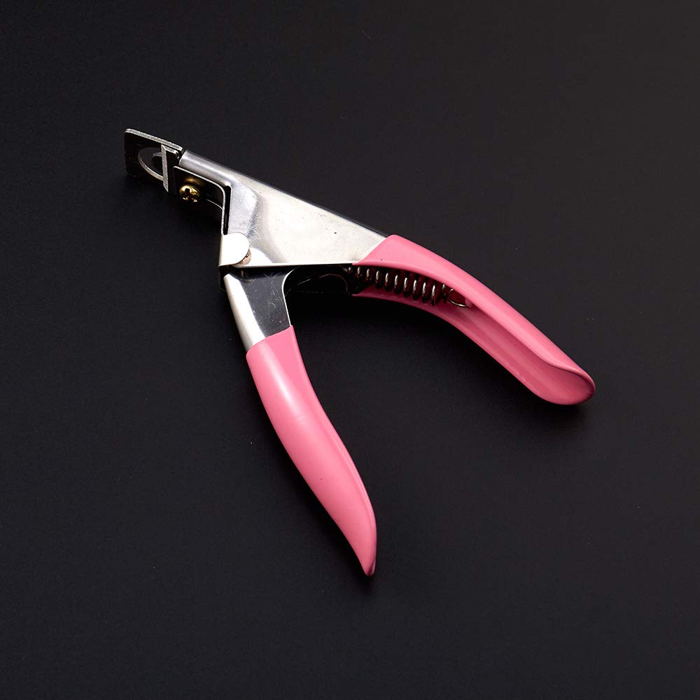 500PCS Acrylic Clear Full Cover Fake Nail Tips and Nail Cutter, Artificial False Nail Tips, Square Shaped, 10 kinds of Sizes, 50Pcs per Size: Beauty
