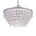 Jojospring Wesley Crystal 6-Light Chandelier with Clear Teardrop Beads