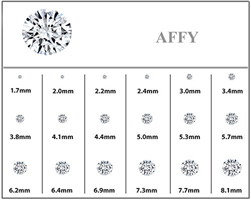 0.04CTTW Very Small Round Natural Diamond Stud (IGI Certified 0.70 ct & up) Plus Quality Screw Back Earrings in 14k Solid White Gold, 0.04 Ctw - 2.00 Ctw) - Thumbnail 2