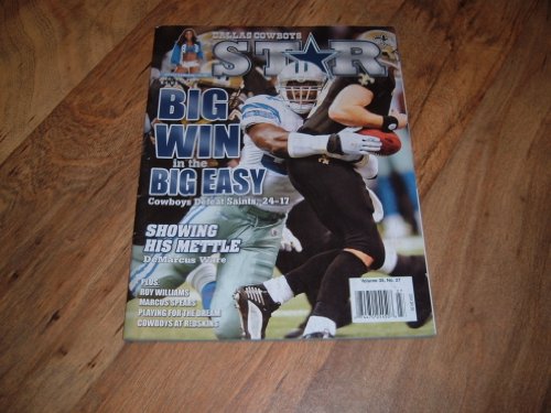 Dallas Cowboys Star magazine, December 26, 2009-Dallas Cowboy DeMarcus Ware sacking New Orleans quarterback Drew Brees on cover.
