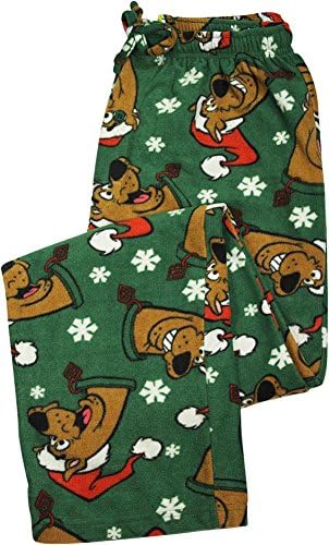 Scooby Doo Mens Christmas Holiday Fleece Lounge Pants (Teen/Adult)