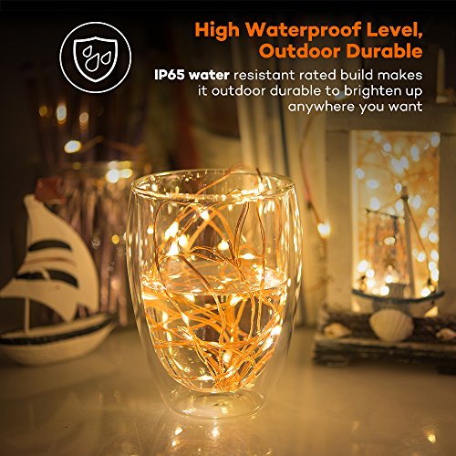 image for TaoTronics 66ft 200 LED String Lights with RF Remote Control, Super So