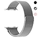 Ferdery Stainless Steel Band Mesh Milanese Loop Bracelet Strap Replacement Band with Magnetic Closure Clasp for Apple Watch Series 1 Series 2 Series 3 Edition-Silver 42mm
