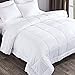 puredown Alternative Comforter, Duvet Insert, 300 Thread Count, Cotton Shell, White, Twin/Twin XLarge