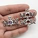 10pcs Silver MOM Mother's Day Pearl Cage Beads Cage Locket Pendant Jewelry Making-for Oyster Pearls, Essential Oil Diffuser, Fun Gifts (MOM)