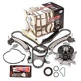 Evergreen TKTCS5037NGWP 02-11 Jeep Dodge Mitsubishi 3.7L Timing Chain Kit Water Pump (without Gears) Timing Cover Gasket