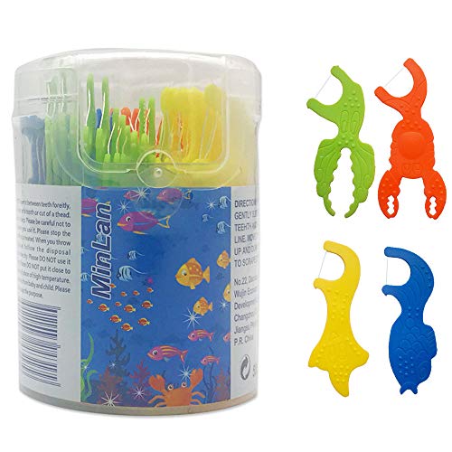Kids Dental Floss Soft and Ultrahigh Tensile Strength Kids Flossers,4