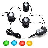 IMAGE 25W 200MA 3 LED Underwatar Spot Unflickering Light Lamp Set Energy Saving For Fountain Fish Pond Tank Water Garden