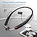 Bluetooth Stereo Headphones,DolTech Magnetic Wireless Neckband Earphones Lightweight Noise Cancellation Sport Waterproof with Microphone For Cellphone, Computer,iPad HV990(Black)