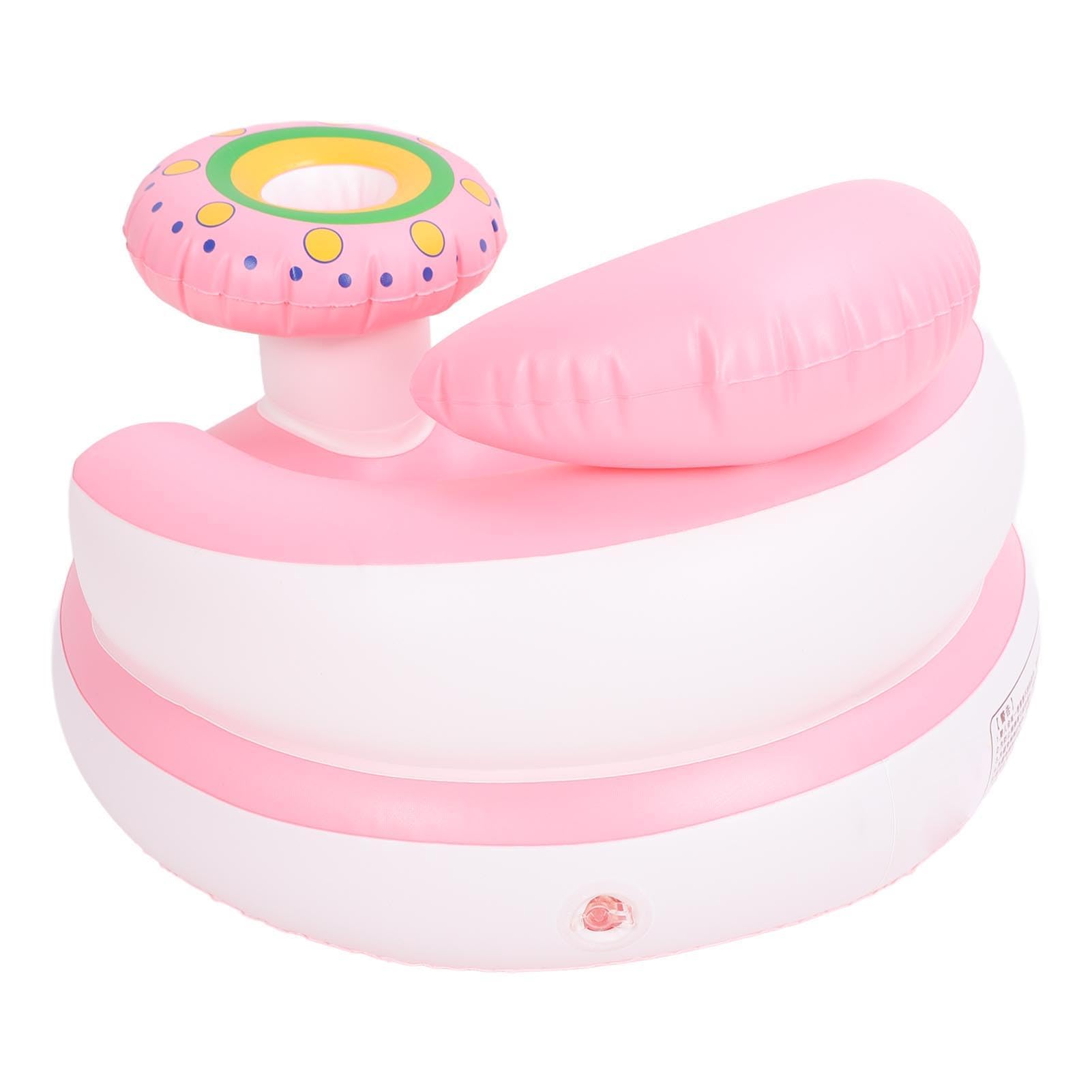 Inflatable Baby Chair for Babies 3 Months and Up, Baby Support Seat Summer Toddler Chair for Sitting Up, Built in Air Pump Baby Floor Seat