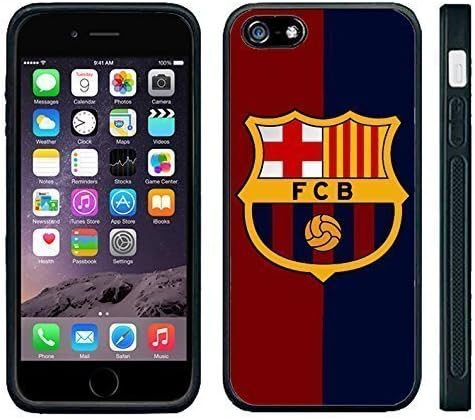Apple Case Cover For Apple Iphone 5C Black PC Silicone Case Barcelona FCB Soccer Futsal Futbol club Messi FC