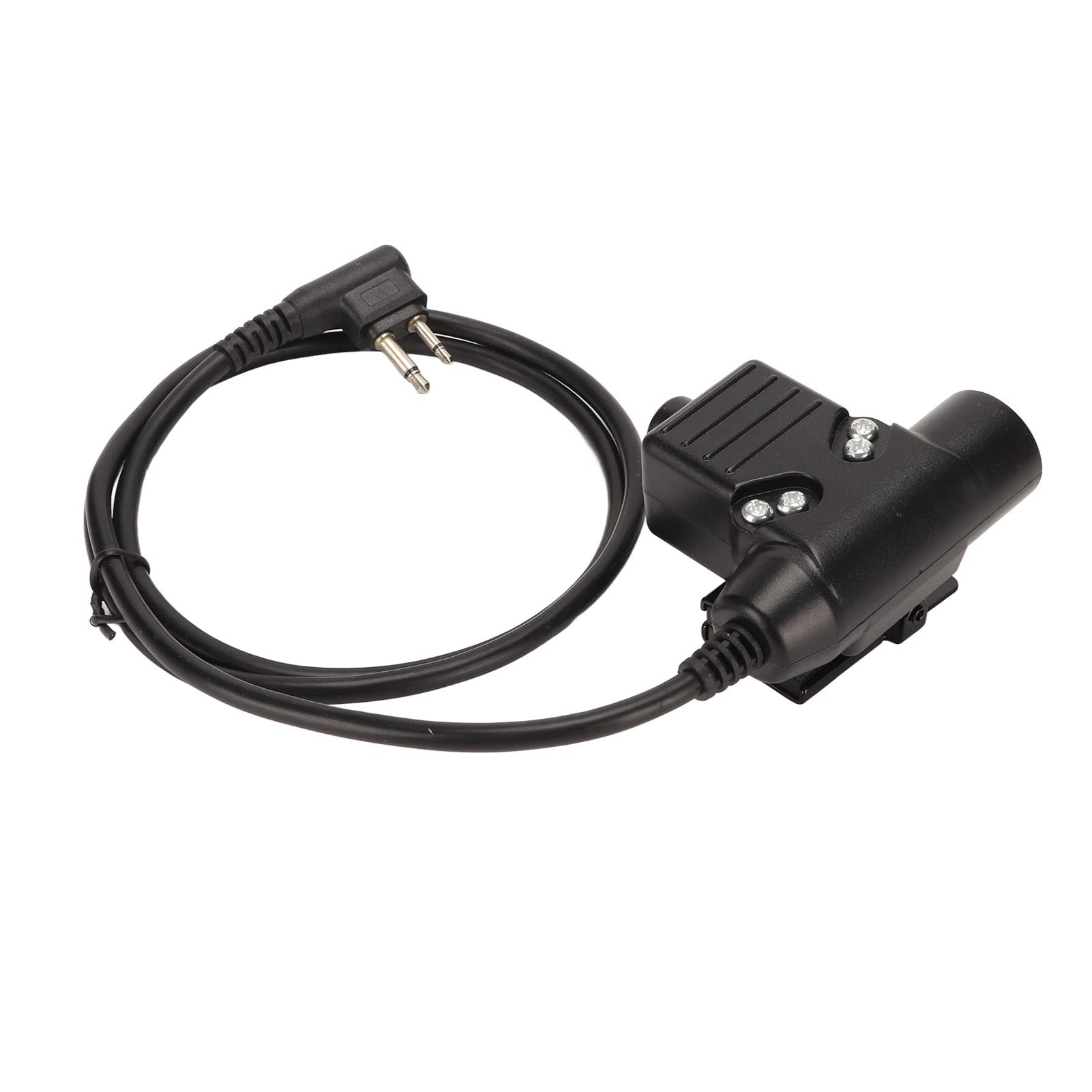 Septpenta U94 Ptt System Adapter with Non Sliding Ptt, Excellent Clamping Force, 2 Pin M Head M Head Double Plug, Reinforced PU Cable Suitable for Sv10 Sv11 Sv11d Sv21