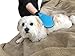 2-in-1 Deshedding Glove-Dog Brush And Pet Grooming Glove-Furniture Hair Remover, For Dogs, Cats, Rabbits and Horses, Long, Medium and Short Hair Fur, Gentle and Effective Deshedding Brush