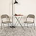 Flash Furniture HERCULES Series Commercial Grade Double Braced Gray Metal Folding Chair