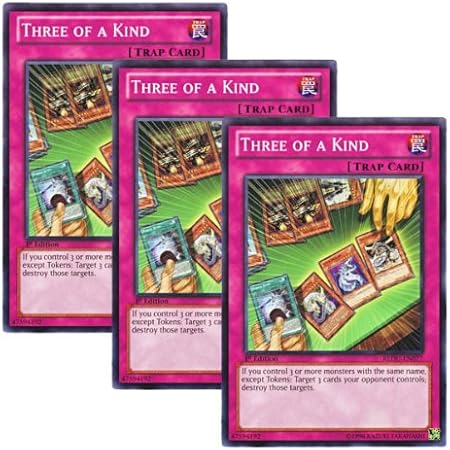 Amazon 3枚セット 遊戯王 英語版 Redu En077 Three Of A Kind スリーカード ノーマル 1st Edition トレカ 通販