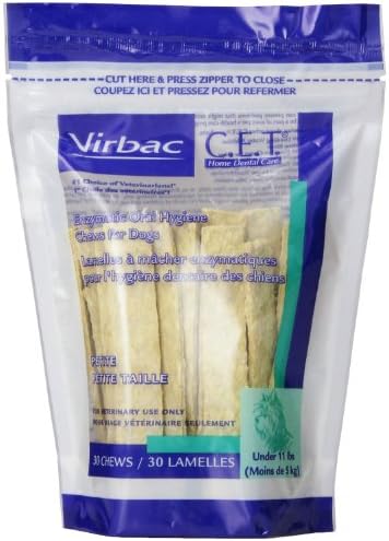 C.E.T. Enzymatic Oral Hygiene Chews for Petite Dogs, 120 chews