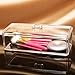 Rectangle Brush Holder Acrylic Multifunctional Organizer with Lid Choice Fun