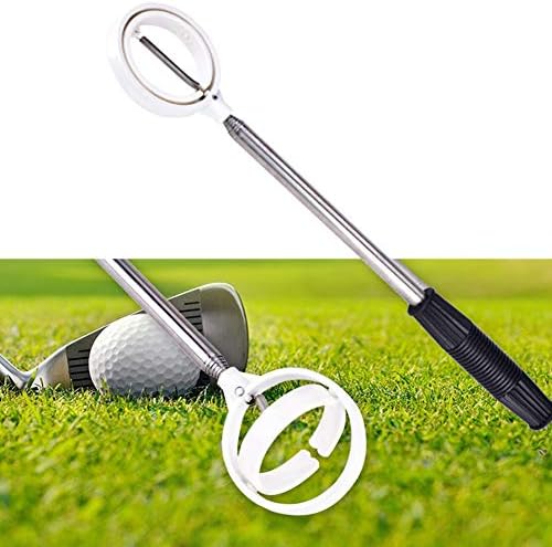 Zyyini Golf Ball Picker, 2 Colors Stainless Telescopic Antenna 8 Sections Golf Ball Retriever for Golf Lovers Zyyini Golf Ball Picker, 2 Colors Stainless Telescopic Antenna 8 Sections Golf Ball Retriever for Golf Lovers