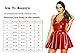 FASHION QUEEN Women's Sexy Black & Red Halter PVC Mini Dress Side Zip Backless Clubwear (L, Red)