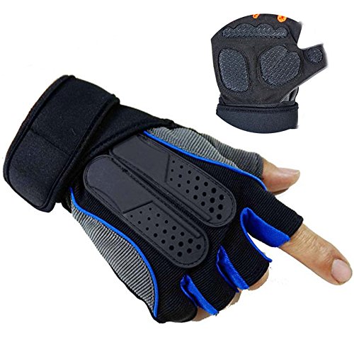Fitness Gloves, JOY COLORFUL Womenâ€™s & Menâ€™s Weightlifting Gloves with 12â€ Wrist Wrap Support for Gym Workout, Cross Training, Cycling and Exercise Accessories â€“ EVA Anti-Slip Padded & Fiber Fabrics