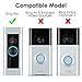 QIBOX Anti-Theft Video Doorbell Mount Compatible with Video Doorbell 4/3/3 Plus/2/1/(2020 Release), Adjustable No-Drill Mounting Bracket Wedge Adapter Holder Accessories for Home Rentals Office Room