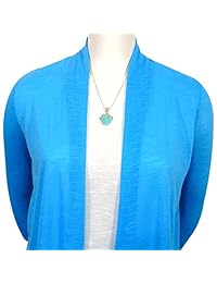 Collar de plata esterlina 925 con figura de garra de perro, con turquesa y piedras preciosas genuinas (20" de longitud)