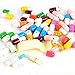 Running Ant Message in a Bottle Capsule Letter 100 Pcs Cute Smiling Face Love Friendship Half Color Pill (colors2)