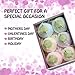 Ahoovah Bath Bombs Spa Kit – XX Large Lush Aromatherapy Bath Fizzies, Handmade Vegan Organic Essential Oils & Shea Butter Skin Moisturizing, Luxury Gift Set for Women Kids Mom Teens Men (6 x 4.2 Oz)