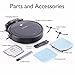 PureClean Automatic Programmable Robot Vacuum Cleaner - Scheduled Activation Auto Charge Dock - Robotic Home Cleaning for Clean Carpet Hardwood Floor, AIR Pet Hair and Allergies Friendly - PUCRC99