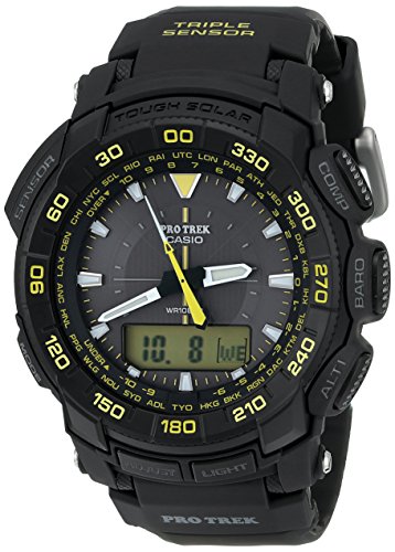 Casio Men's PRG-550-1A9 Pro Trek Tough Solar Black Dial  Watch