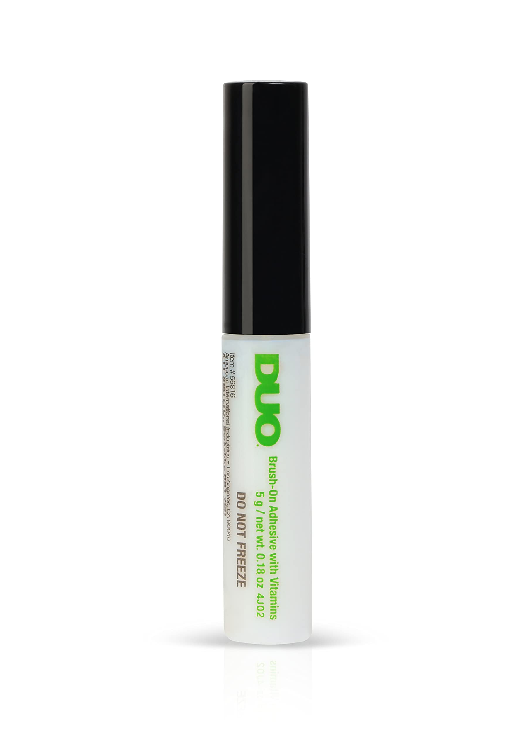 DUO Brush-On Striplash Adhesive Clear - Safe and precise liquid eyelash glue | Ideal for false eyelashes | With brush for easy application | Waterproof | 5g