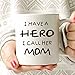 MAUAG Coffee Mug, Ceramic Hero Mom Mug, Funny Best Mother's Day and Birthday Gift, 14 fl oz, White