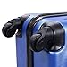 Goplus 3Pcs Luggage Set, Hardside Travel Rolling Suitcase, 20/24/28 Rolling Luggage Upright, Hardshell Spinner Luggage Set with Telescoping Handle, Coded Lock Travel Trolley Case (Blue)