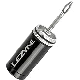 LEZYNE Tubeless Portable Bike Tire Repair Kit | Machined Aluminum Construction, Stainless Steel Reamer, 5 Extra-Tacky Plugs, Compact Design