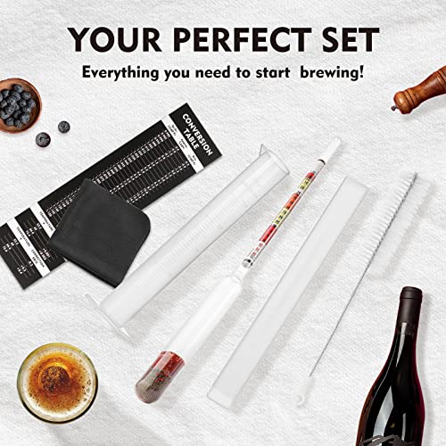 TripleScale Hydrometer For Wine Making, Mead, Beer And Kombucha, ABV