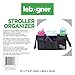 lebogner Luxury Stroller Organizer, Stroller Accessories, Universal Black Baby Diaper Stroller Bag, Stroller Cup Holder, Fits Most Strollers.