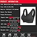 KINYAOYAO Women's 3-Pack Seamless Post-Surgery Bra Sports Bra with Removable Pads Black-White-Beige