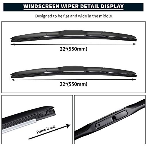 MIKKUPPA Windshield Wiper Blades, Front Wipers for 20112016 Hyundai