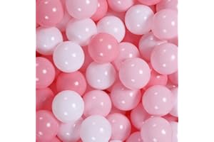 GOGOSO Ball Pit Balls for Toddlers Kids Plastic Balls for Ball-Pit Playpen Pool Baby Pastel Party Decor Fun Shaped Star Bulk 50 100 200 500 1000 Count