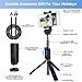 Selfie Stick Bluetooth Extendable Monopod Foldable Tripod With Detachable Rechargeable Remote And Rotatable Phone Holder For iPhone 7 Plus 6s Android Cellphones