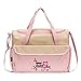 Animals Diaper Tote Bag 10pc, Pink Owls