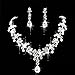 HeroNeo® Hot Prom Wedding Bridal Party Crystal Rhinestone Necklace Earring Jewelry Sets (08#)