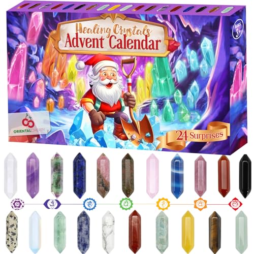 Advent Calendar 202324 Days of Crystals and Healing Stones Kit with