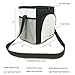 Extra Large (10”x8”x10”) Cooler Insulated Lunch Bag with Front Side Pockets Adjustable Shoulder Strap For Men, Women, Adults, Kids, Camping, Picnic, Work, School, Outing, Sports, Travel, Black&Gray